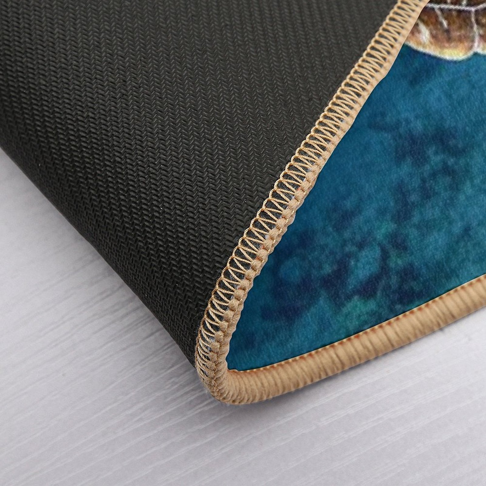 Blue Ocean Sea Turtle - Summer Sea Swimming  Turtle  Fade-Resistant Bath Mat