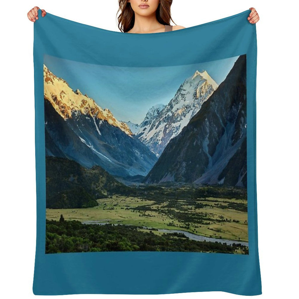Aoraki Mt Cook Multi-functional Throw Blanket