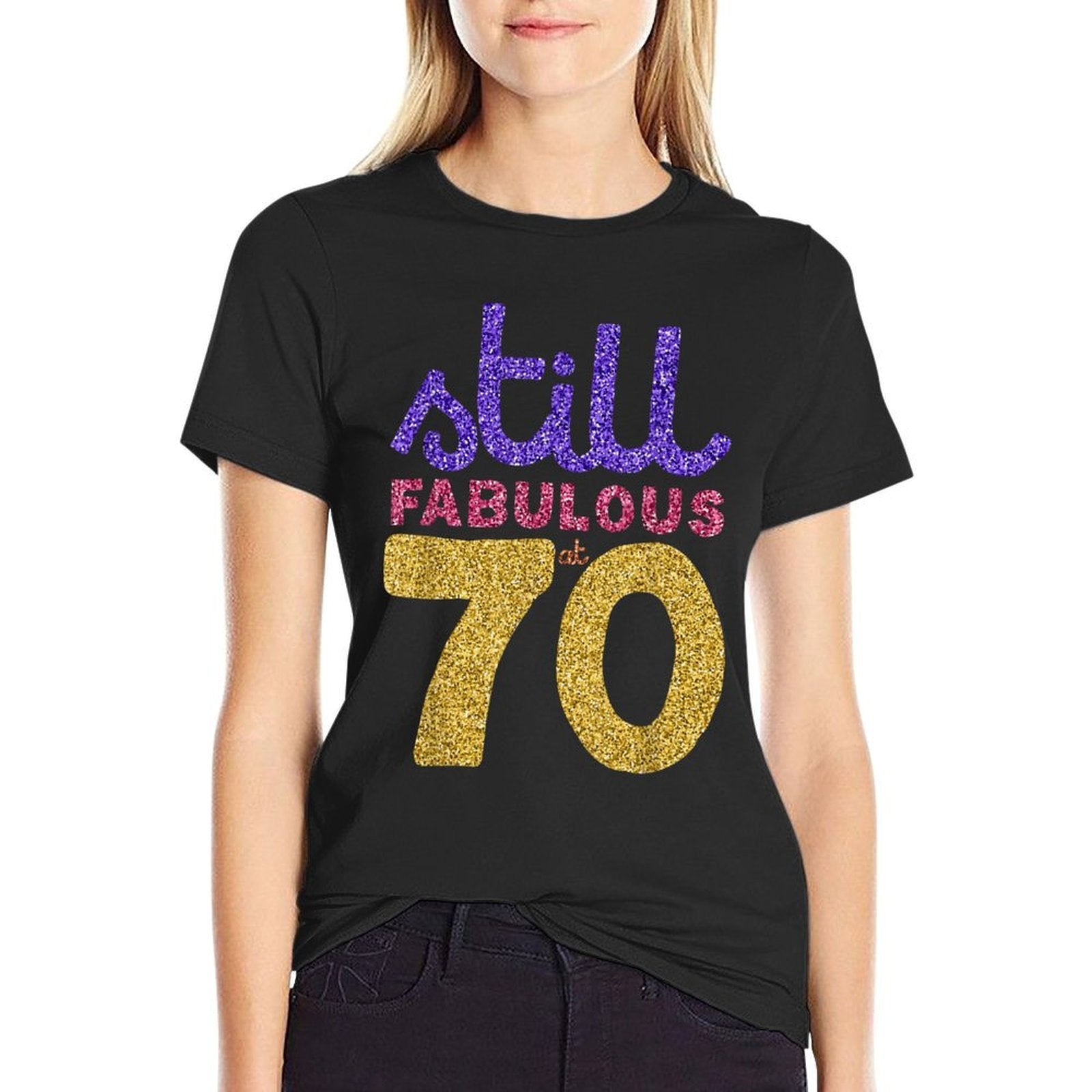 70th Birthday Funny 70 Year Old Gift Tshirt Men Womens  Trendy Pattern T-Shirt
