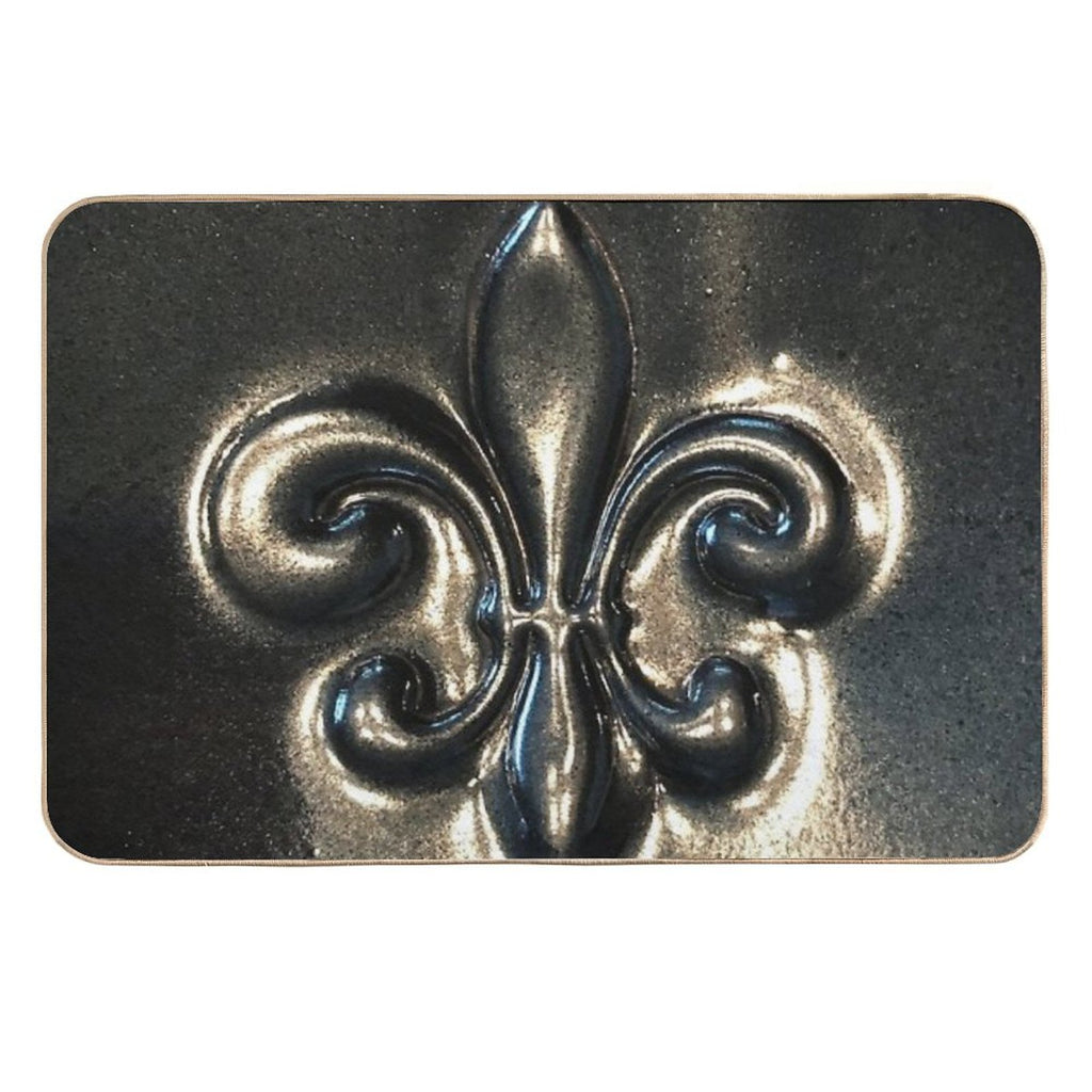 Fleur De Lis  Absorbent Bath Mat