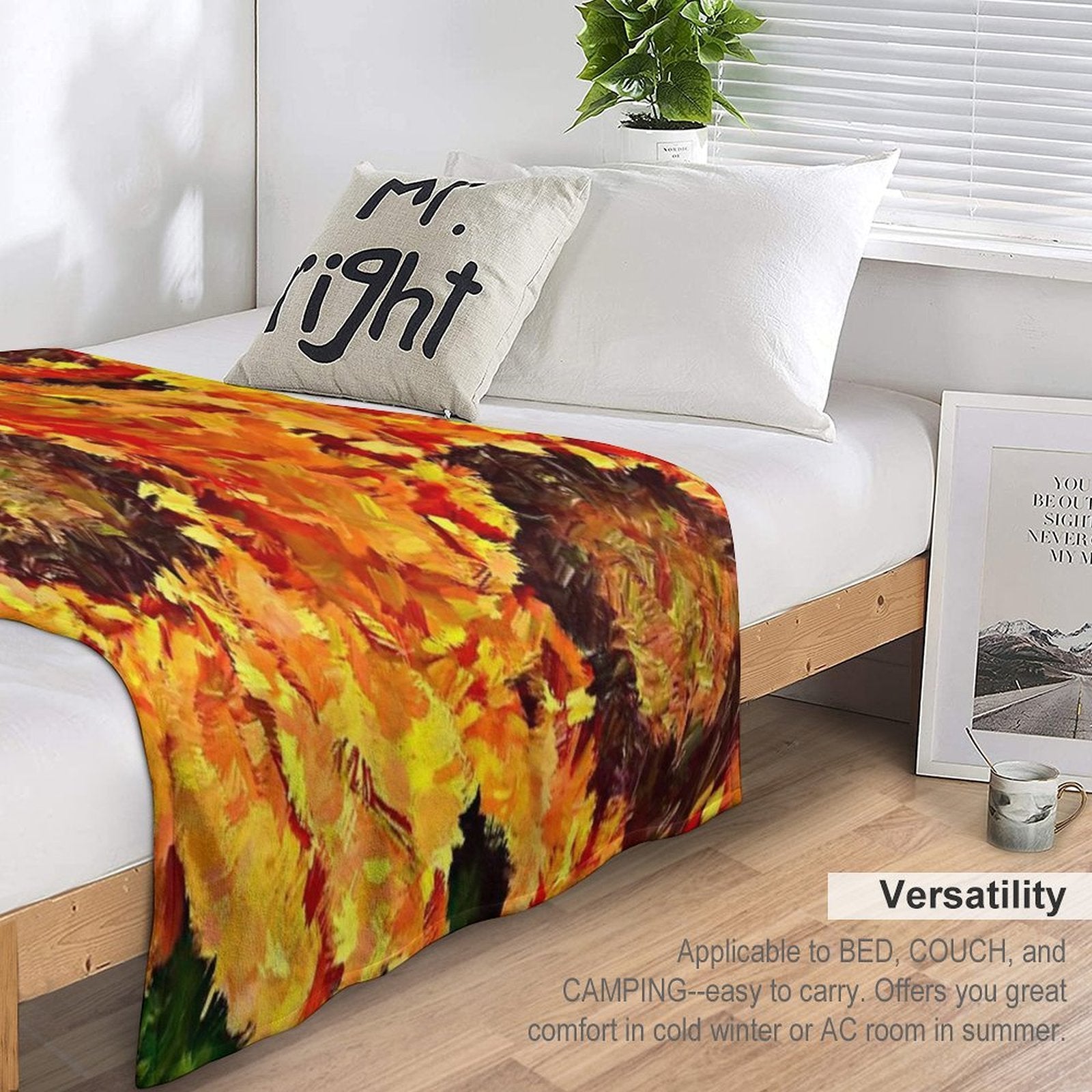 Sunflowers Abstracted Gift-ready Throw Blanket