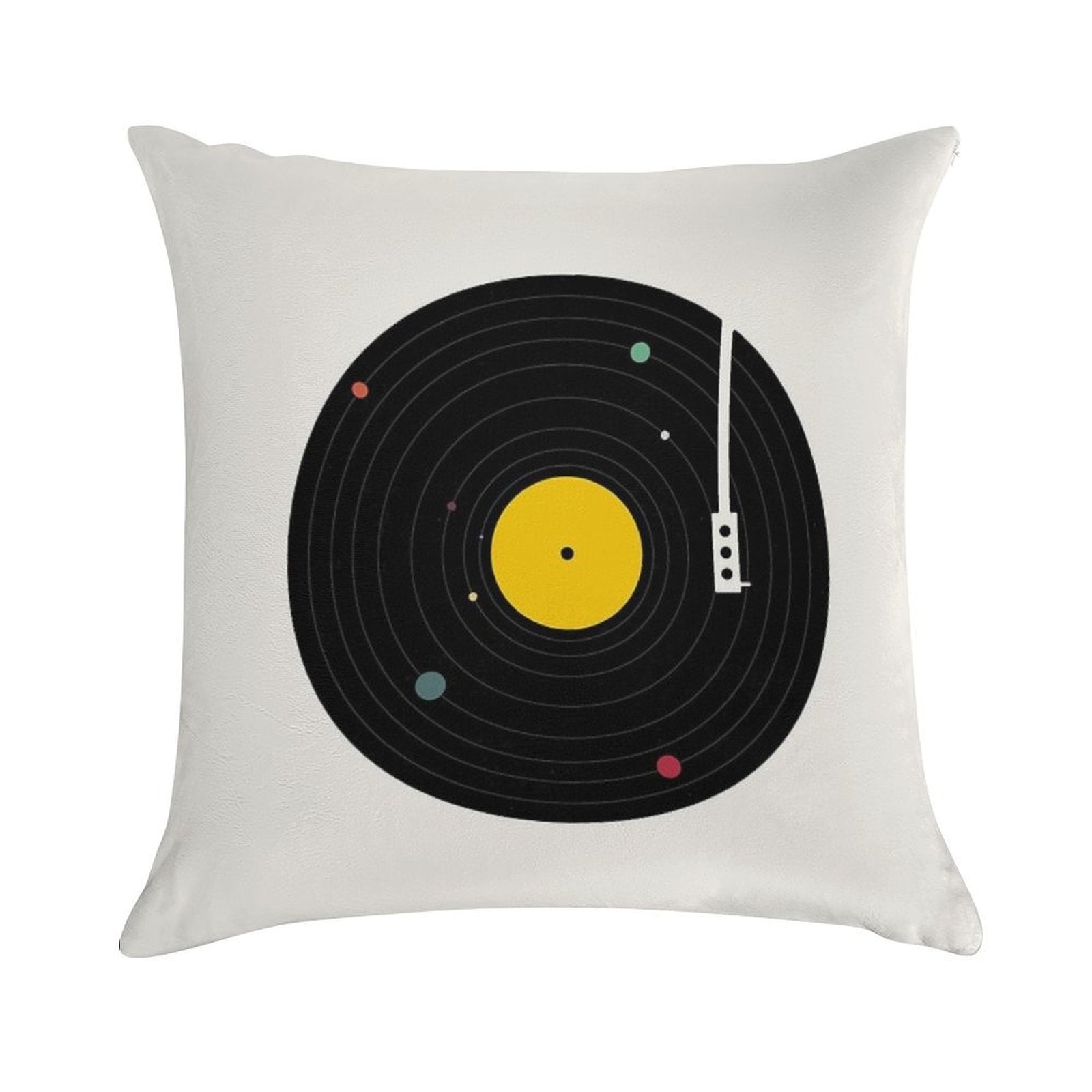 Music Everywhere Soft Shrink-Resistant Throw Pillow