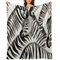 Zebra Watercolor Print, Animal Print, Durable Throw Blanket
