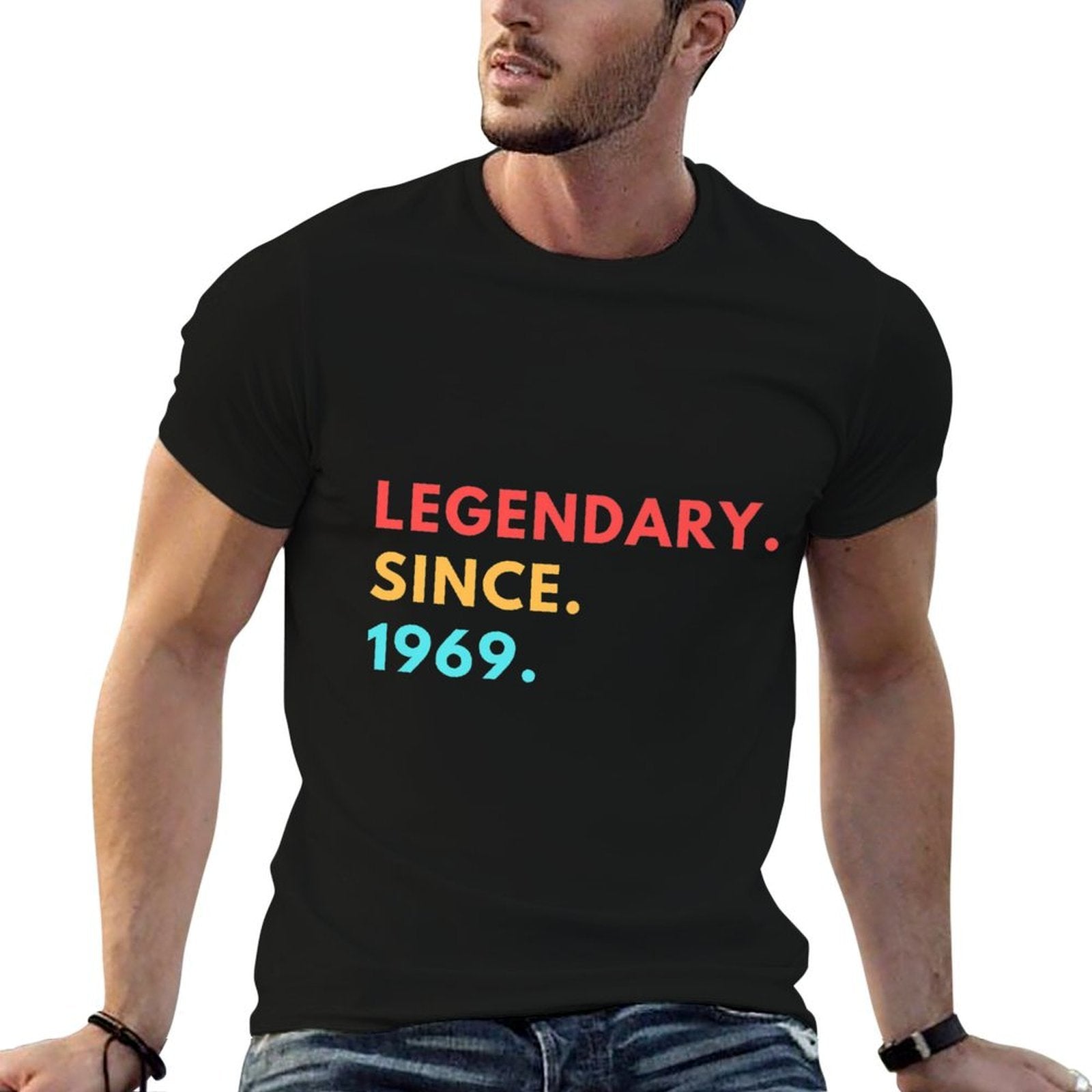 Funny Gift 50th Birthday For Men Women Legendary Since 1969 Premium  Polyester Blend T-Shirt