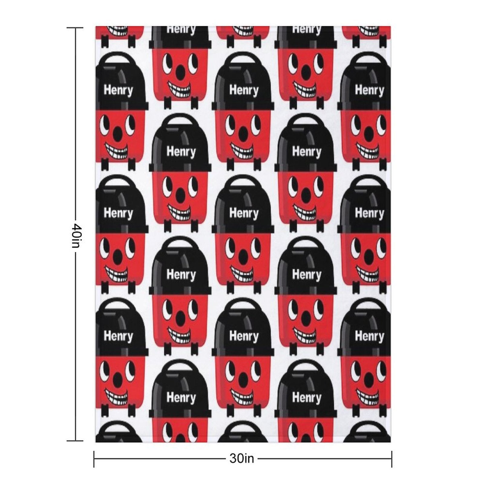 Henry Hoover - Trollface Sustainable Throw Blanket
