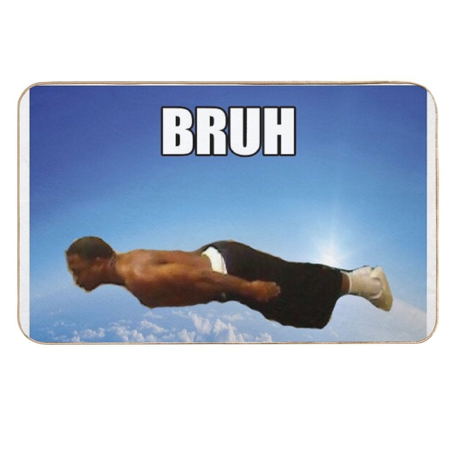 Bruh Dude  Rapid-Drying Bath Mat