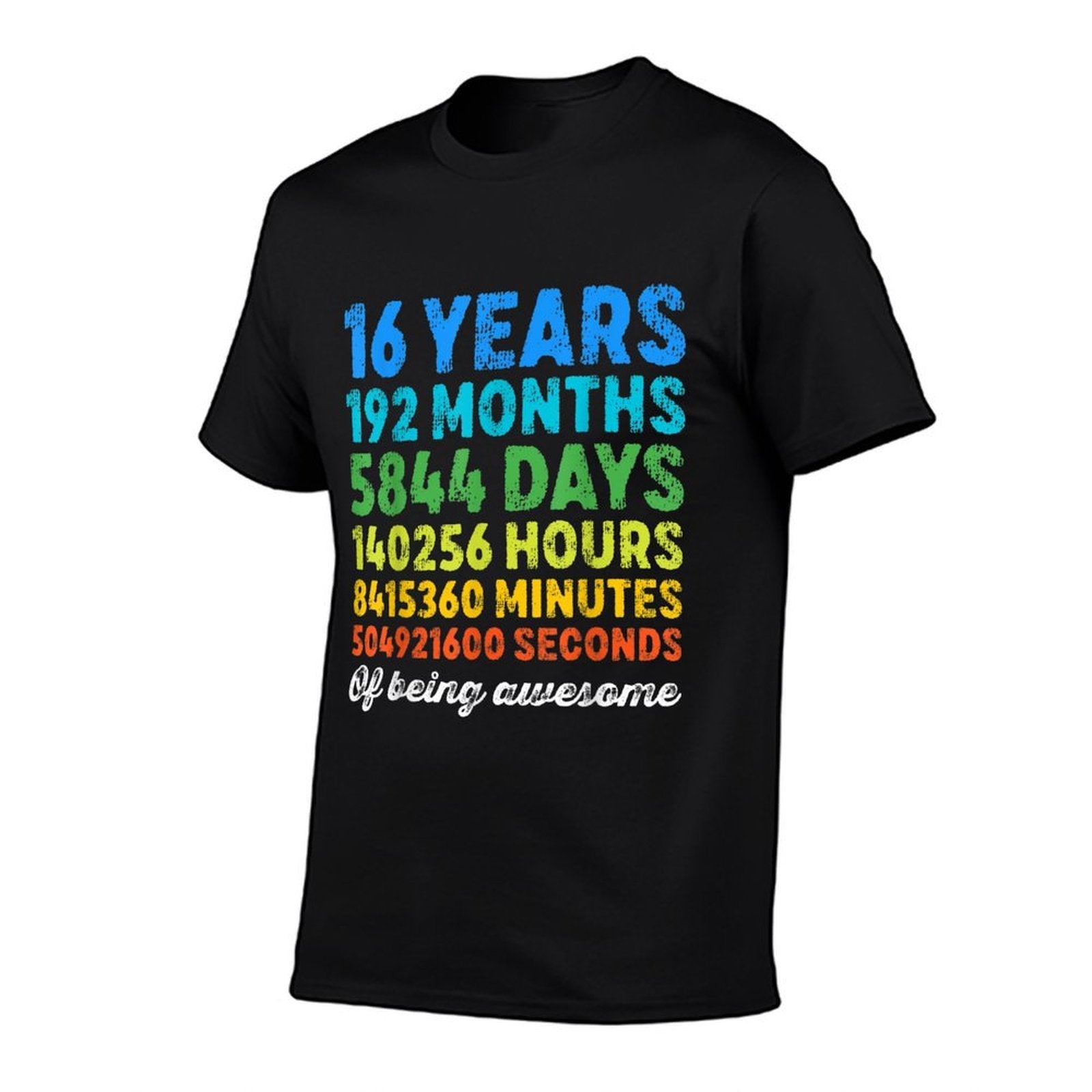 16 Years Old 16th Birthday Vintage Retro Countdown  Moisture-wicking T-Shirt