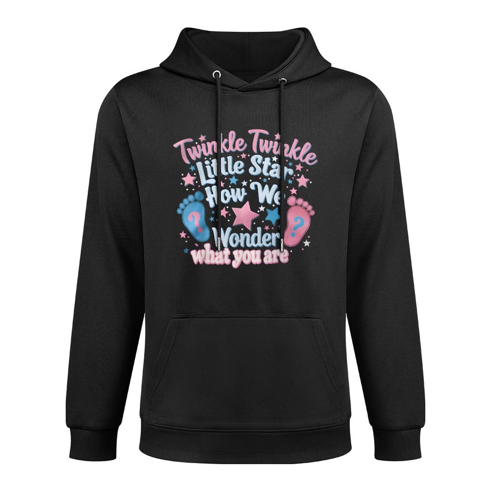Twinkle Twinkle Little Star Gender Reveal Baby Shower Layering Staple Hoodie