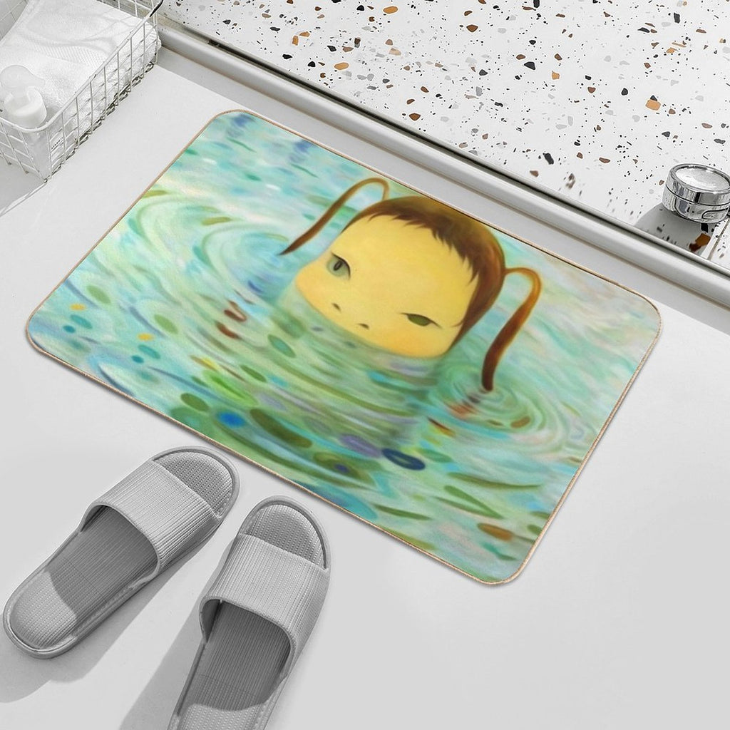 Yoshitomo Nara Pop Art  Absorbent Bath Mat