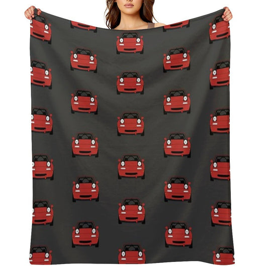 Miata Racecar Machine-washable Throw Blanket