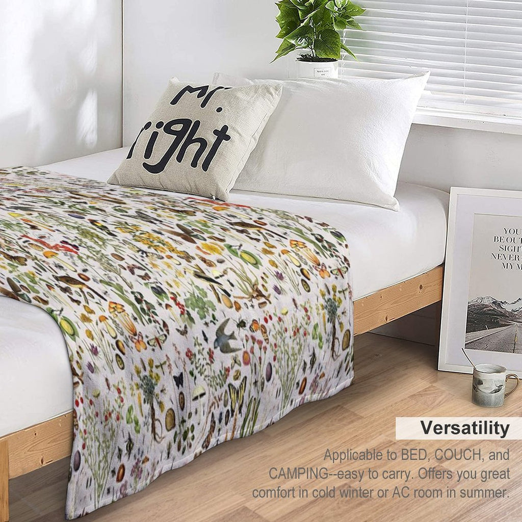 Biology of America USA Compact Throw Blanket
