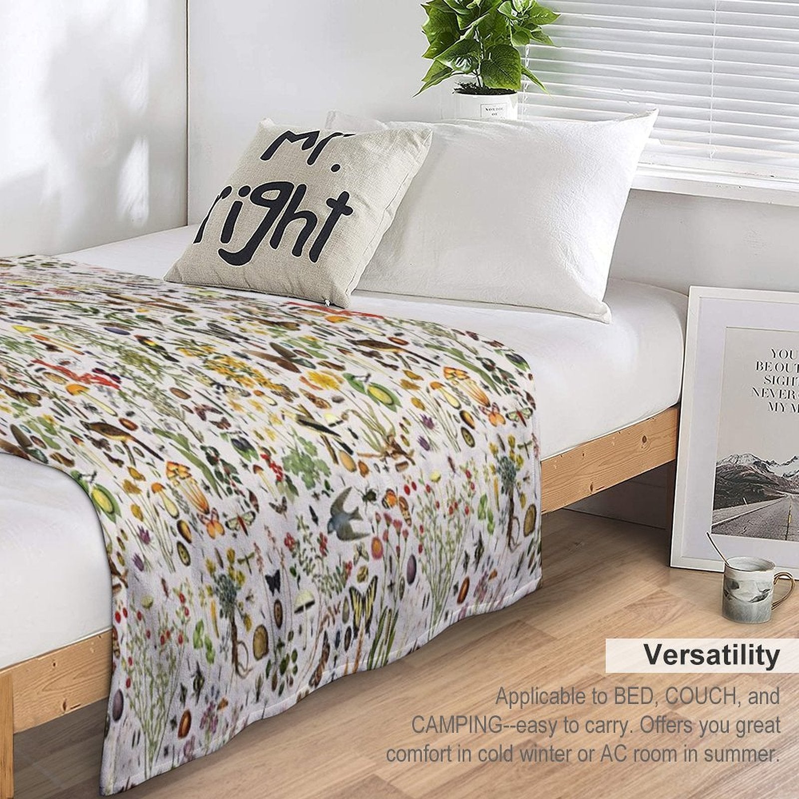 Biology of America USA Compact Throw Blanket