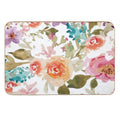 Flower Print Shower Curtain  Versatile Bath Mat