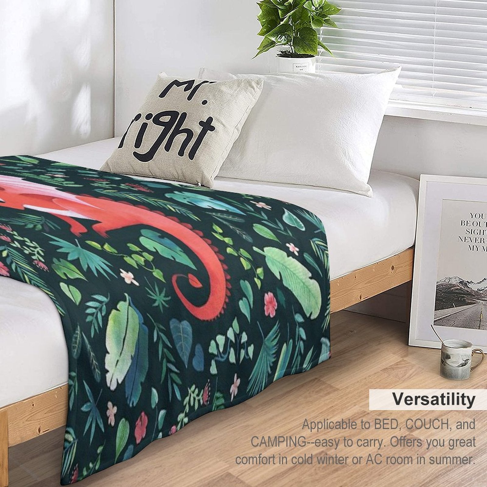 Tropical Dragon Shrink-resistant Throw Blanket