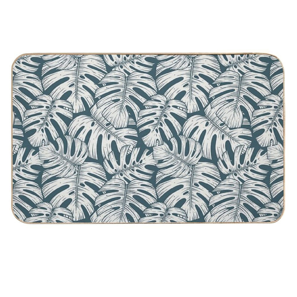 Monstera  Plants Pattern  Paradise Nature  Tropical Vibes  Jungle Pattern  Multi-Purpose Bath Mat