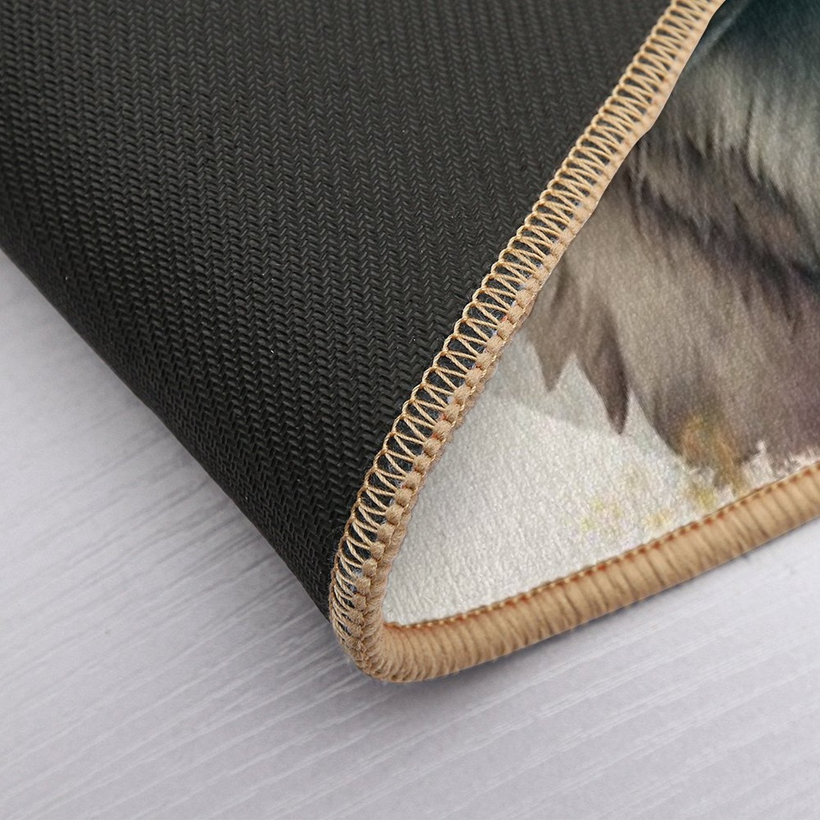 Shadowed Wolf's Stealth  Long-Lasting Bath Mat
