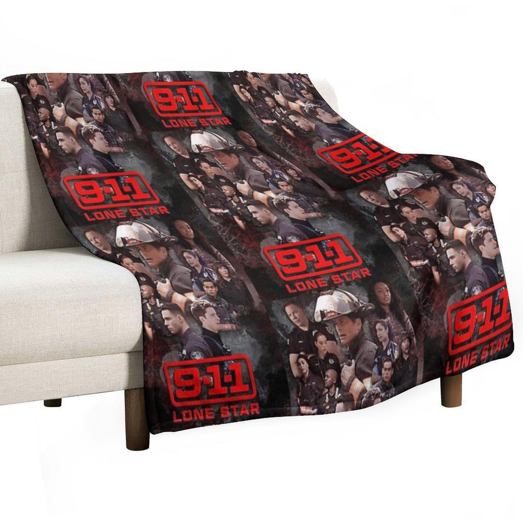 911 Lone Star - Cellular Sustainable Throw Blanket
