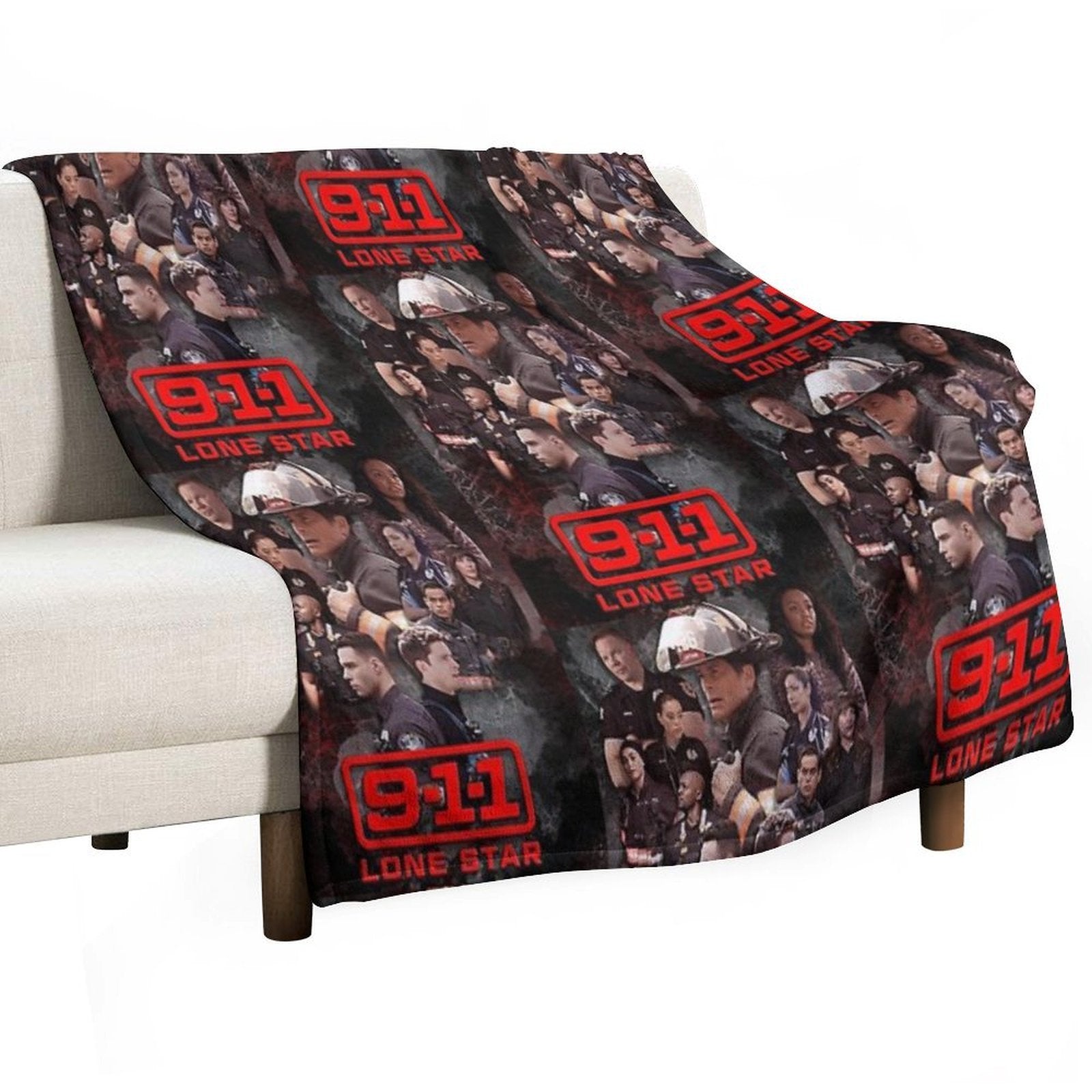 911 Lone Star - Cellular Sustainable Throw Blanket