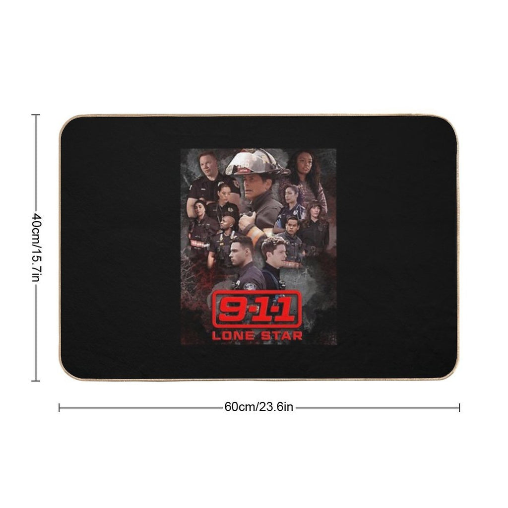 911 Lone Star - Cellular  Rapid-Drying Bath Mat