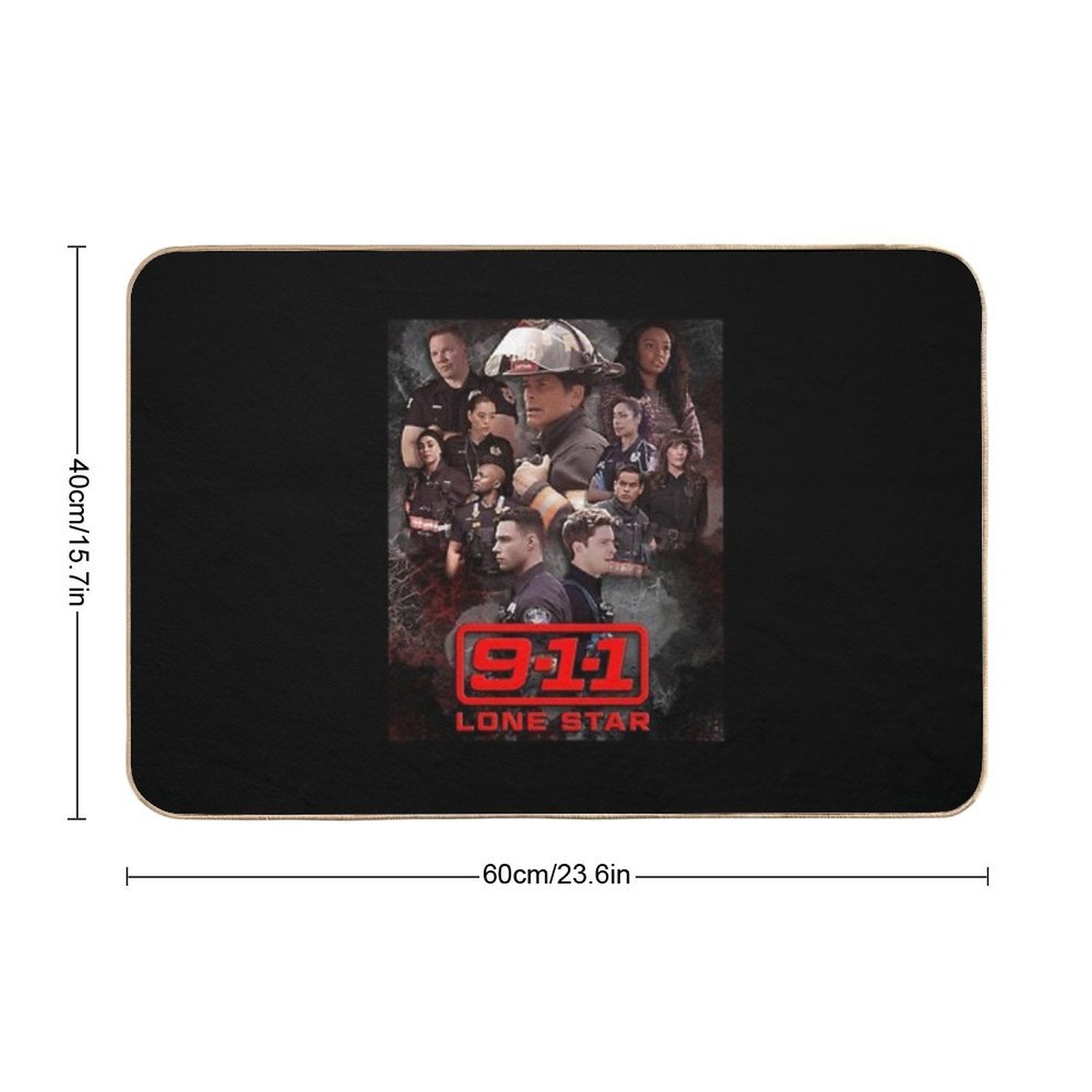 911 Lone Star - Cellular  Rapid-Drying Bath Mat
