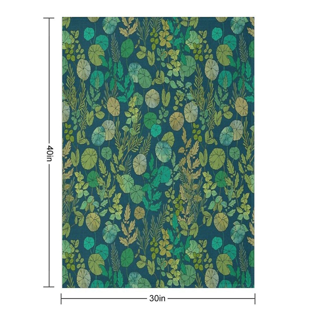 Growing A Garden Green Nature Lightweight Throw Blanket