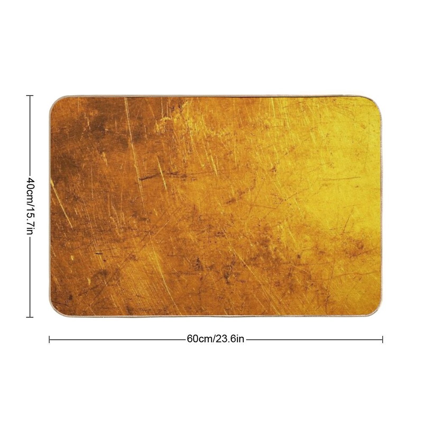 Shimmering Gold  Non-Slip Bath Mat