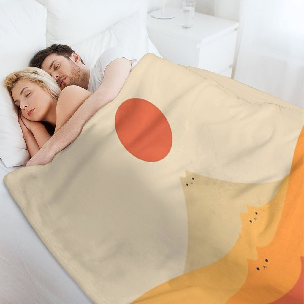 Cat Landscape 87 Lightweight Throw Blanket