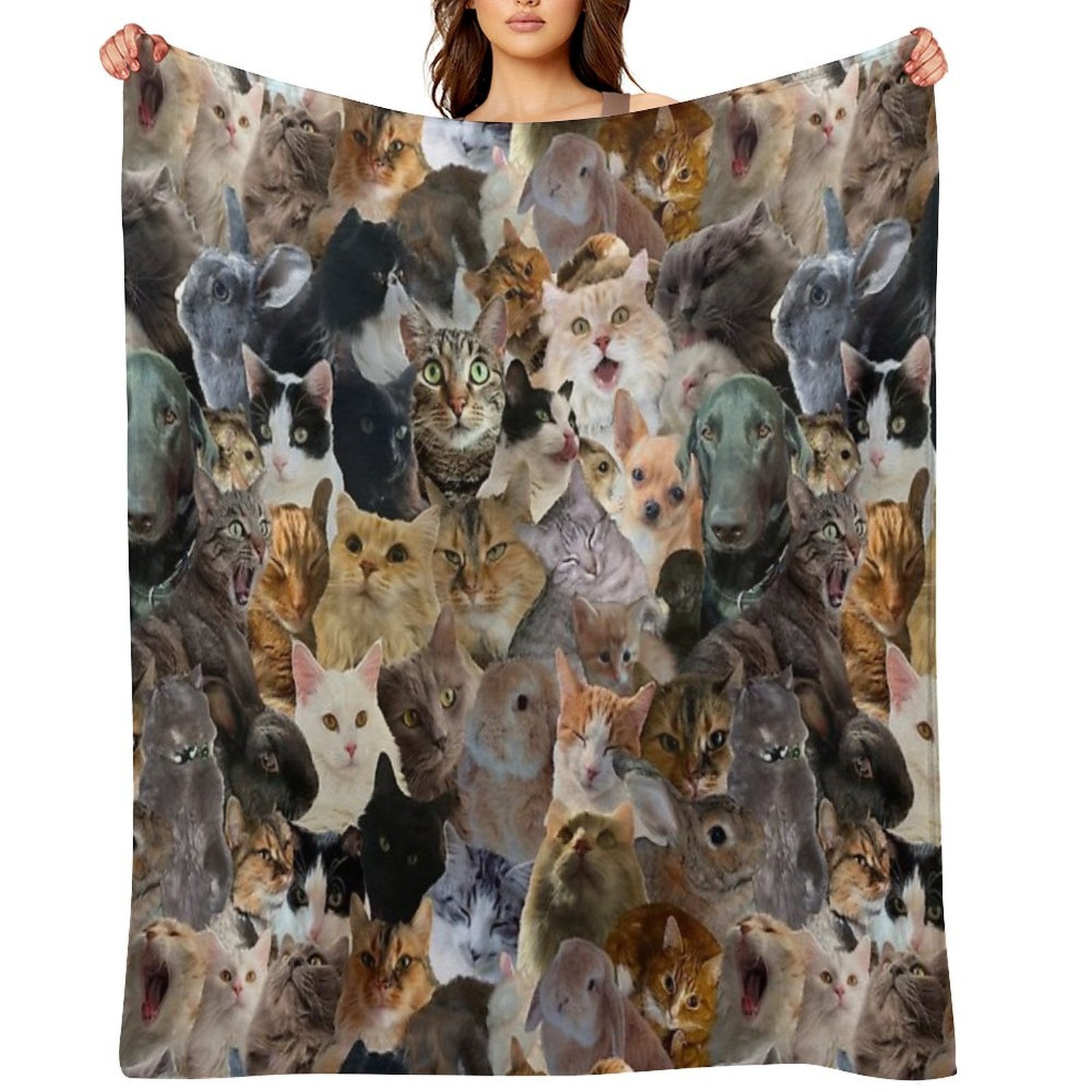 Adorable Pattern Multi-functional Throw Blanket