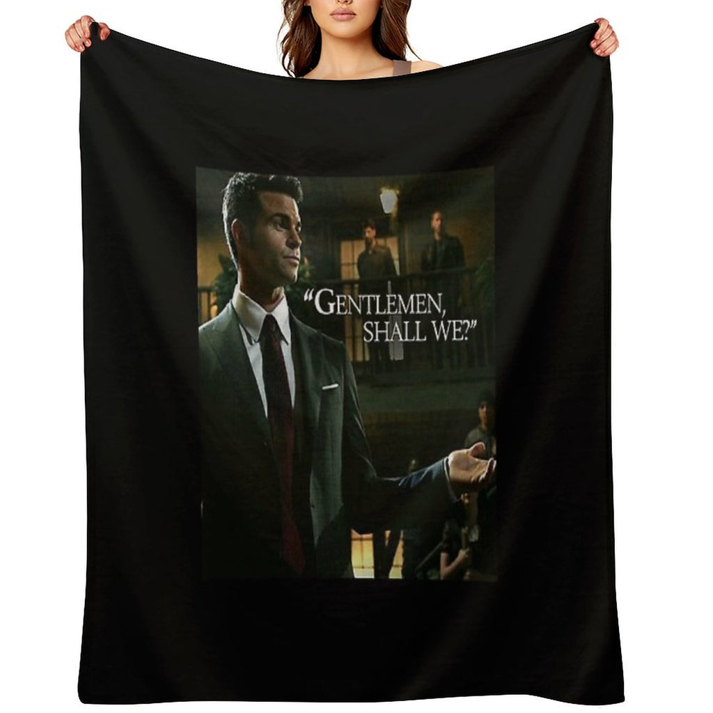 Elijah Gentlemen Shall We Velvety-soft Throw Blanket