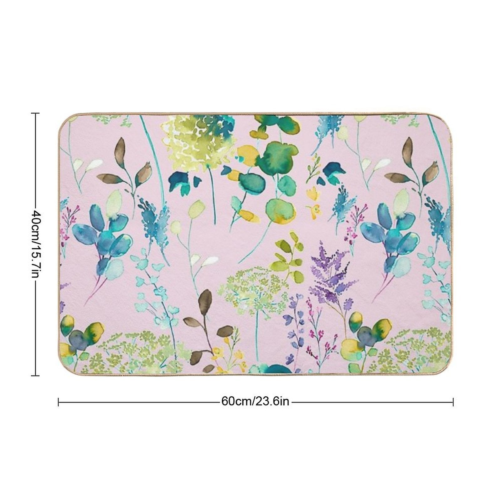 Botanical Floral  Versatile Bath Mat