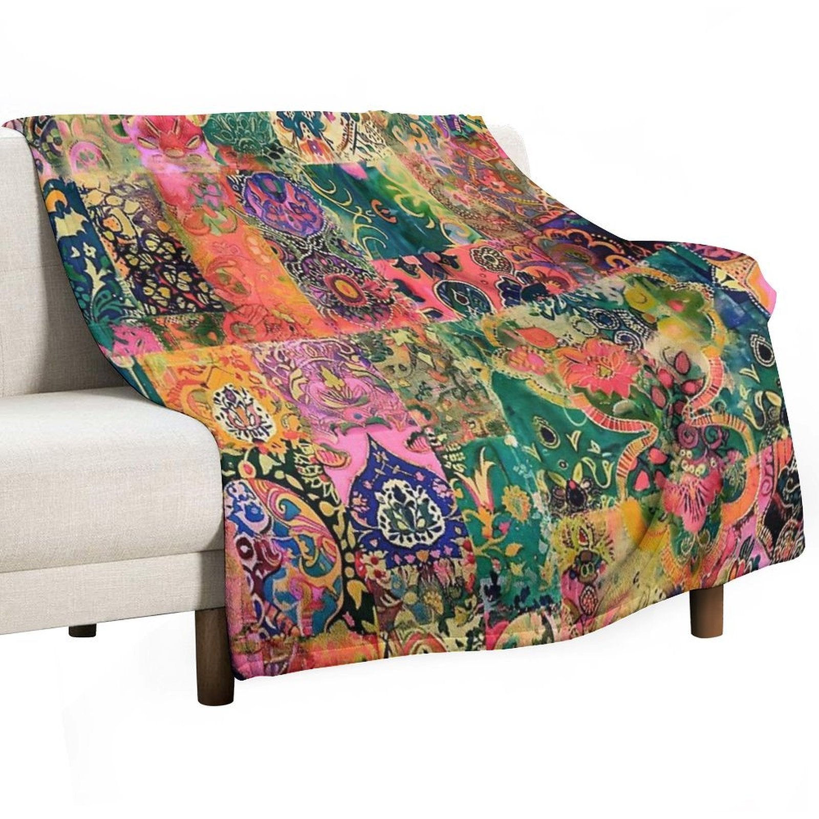 Bohemian Spring Lightweight Throw Blanket