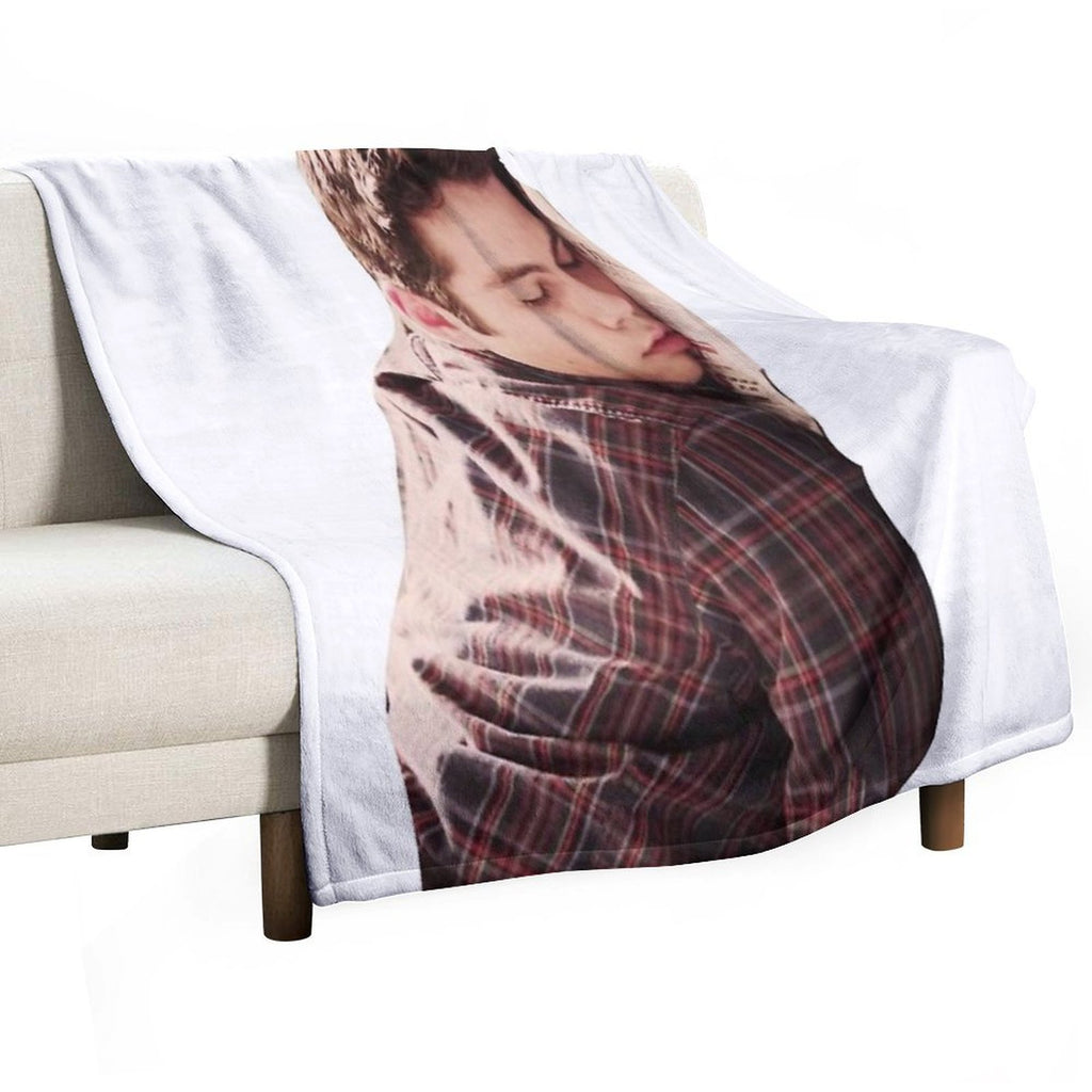Cute Dylan O’Brien Napping Shrink-resistant Throw Blanket