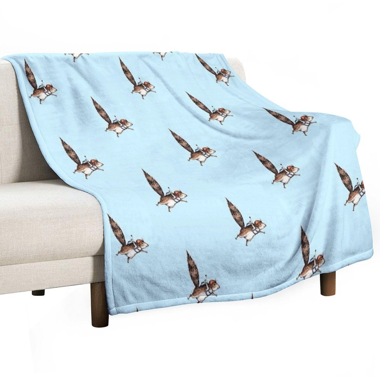 Skydiver Squirrel, Skydiving Adventure Design Anti-pilling Throw Blanket