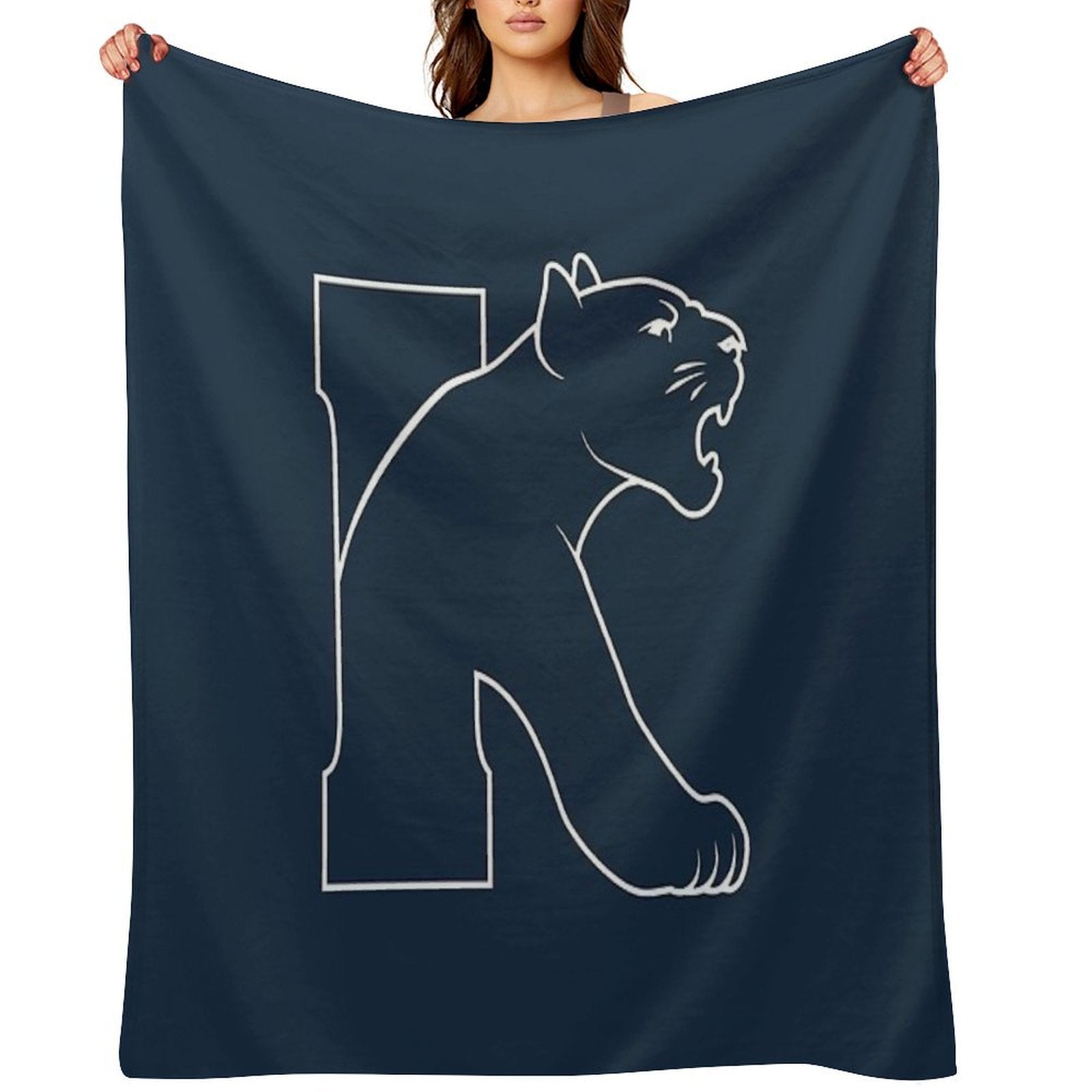 Kean Cougars Anti-pilling Throw Blanket