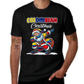 Colombia Dabbing Santa Christmas Colombia for Kids  Tagless Design T-Shirt