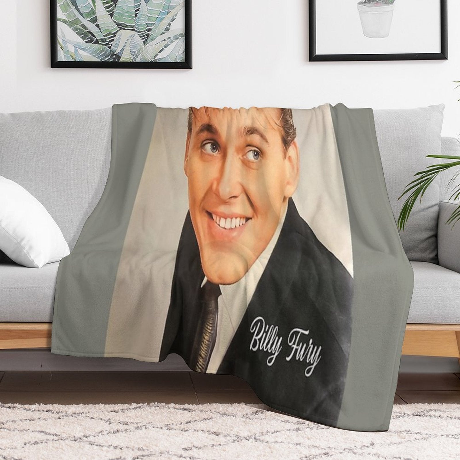 Billy Fury Machine-washable Throw Blanket