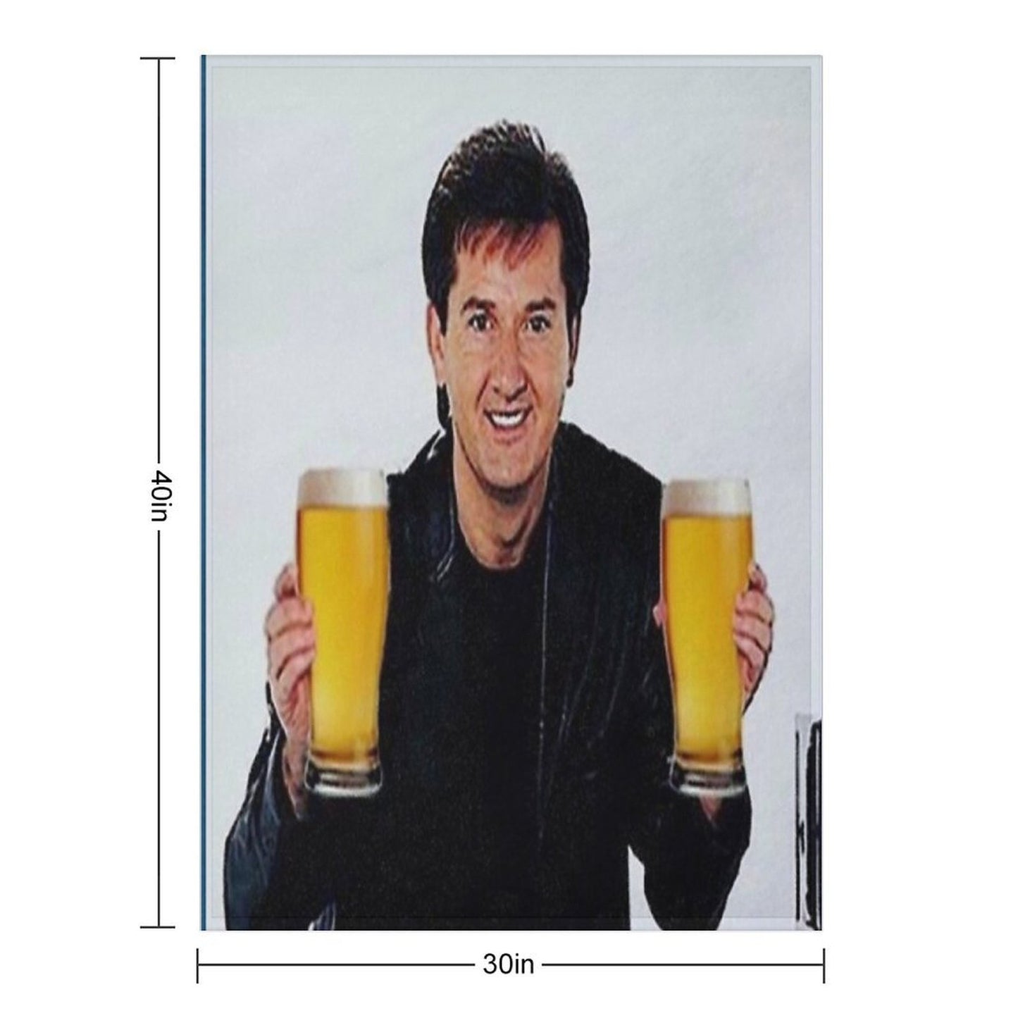 Daniel O'Donnell Pints Premium Throw Blanket