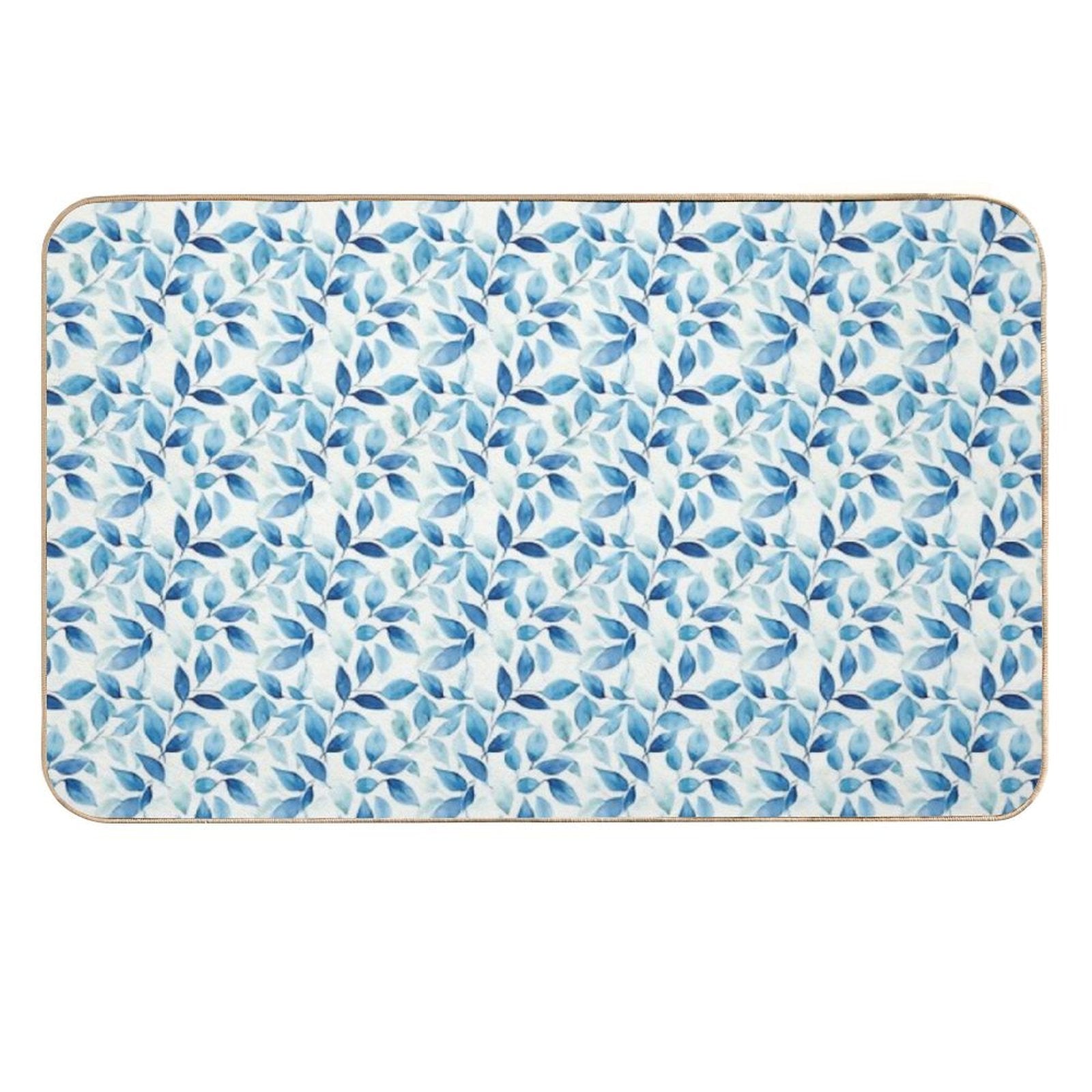 Floral Blue, Poetic Escape  Versatile Bath Mat