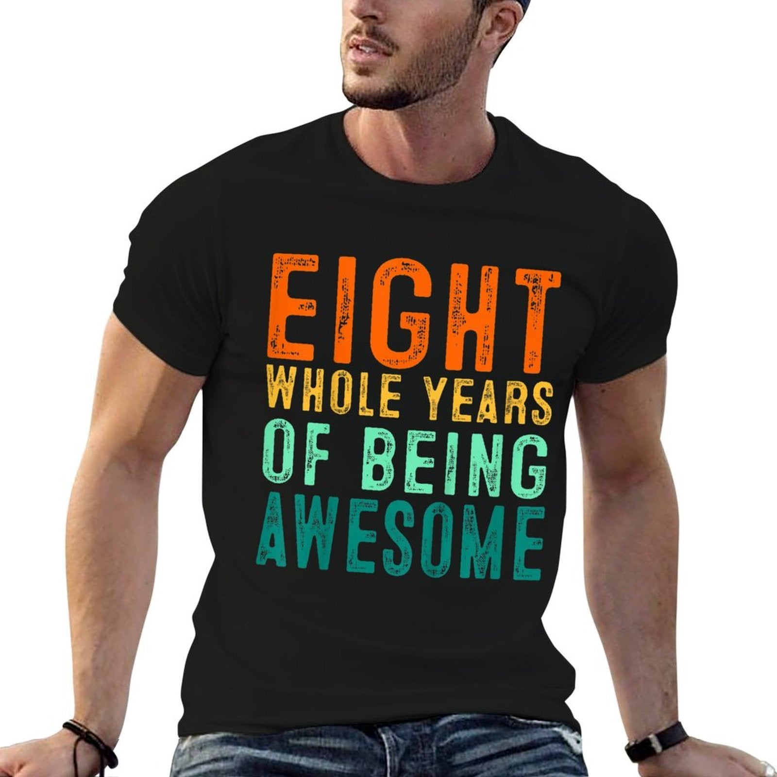 Kids Eight Year Old Birthday  Eco-friendly Material T-Shirt