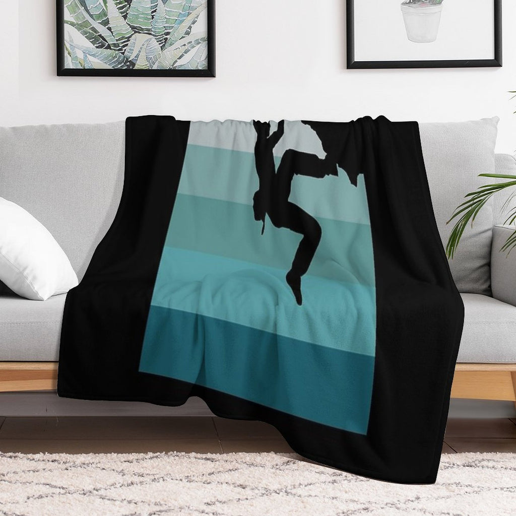 Climbing Bouldering Compact Throw Blanket