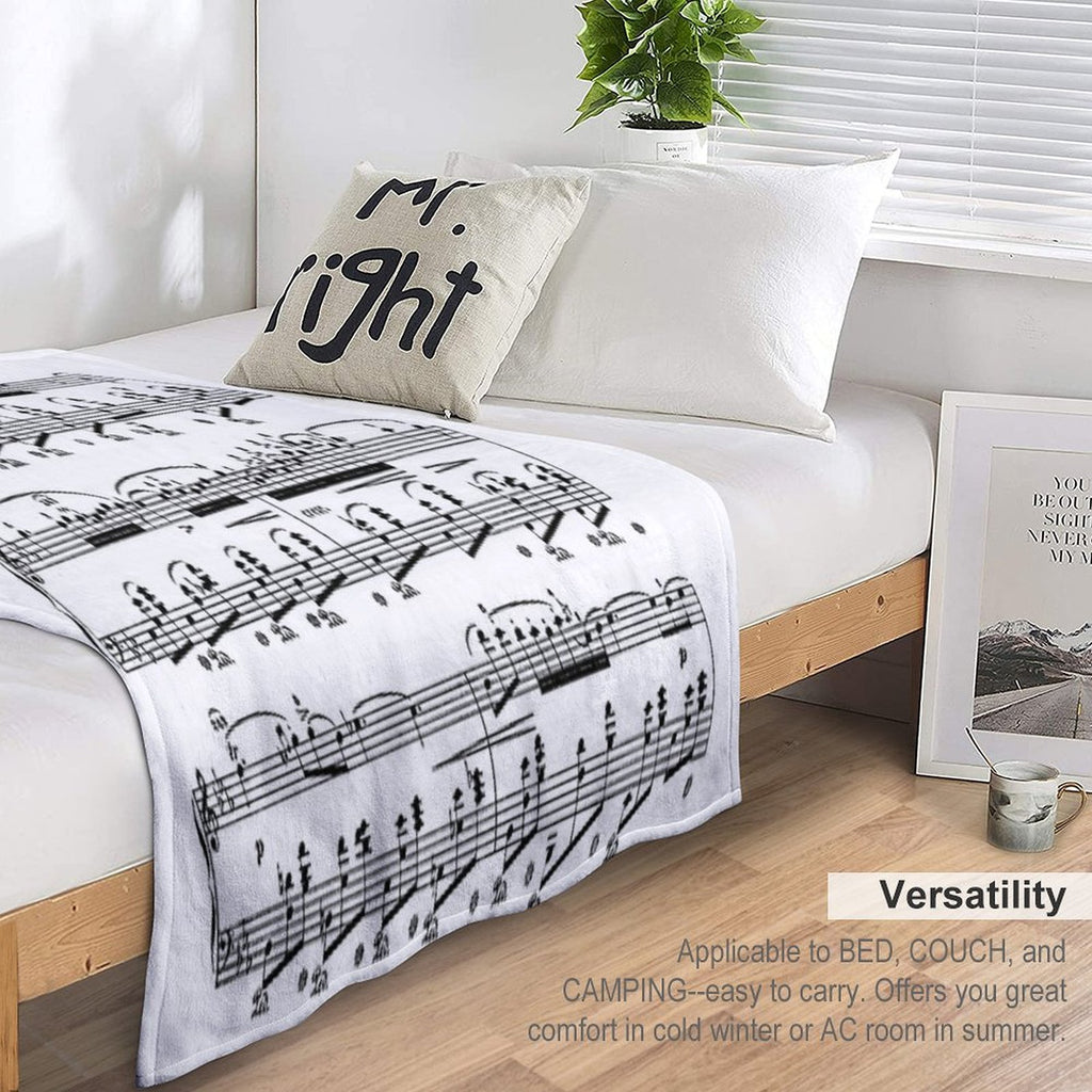 Chopin Nocturne Easy Care Throw Blanket