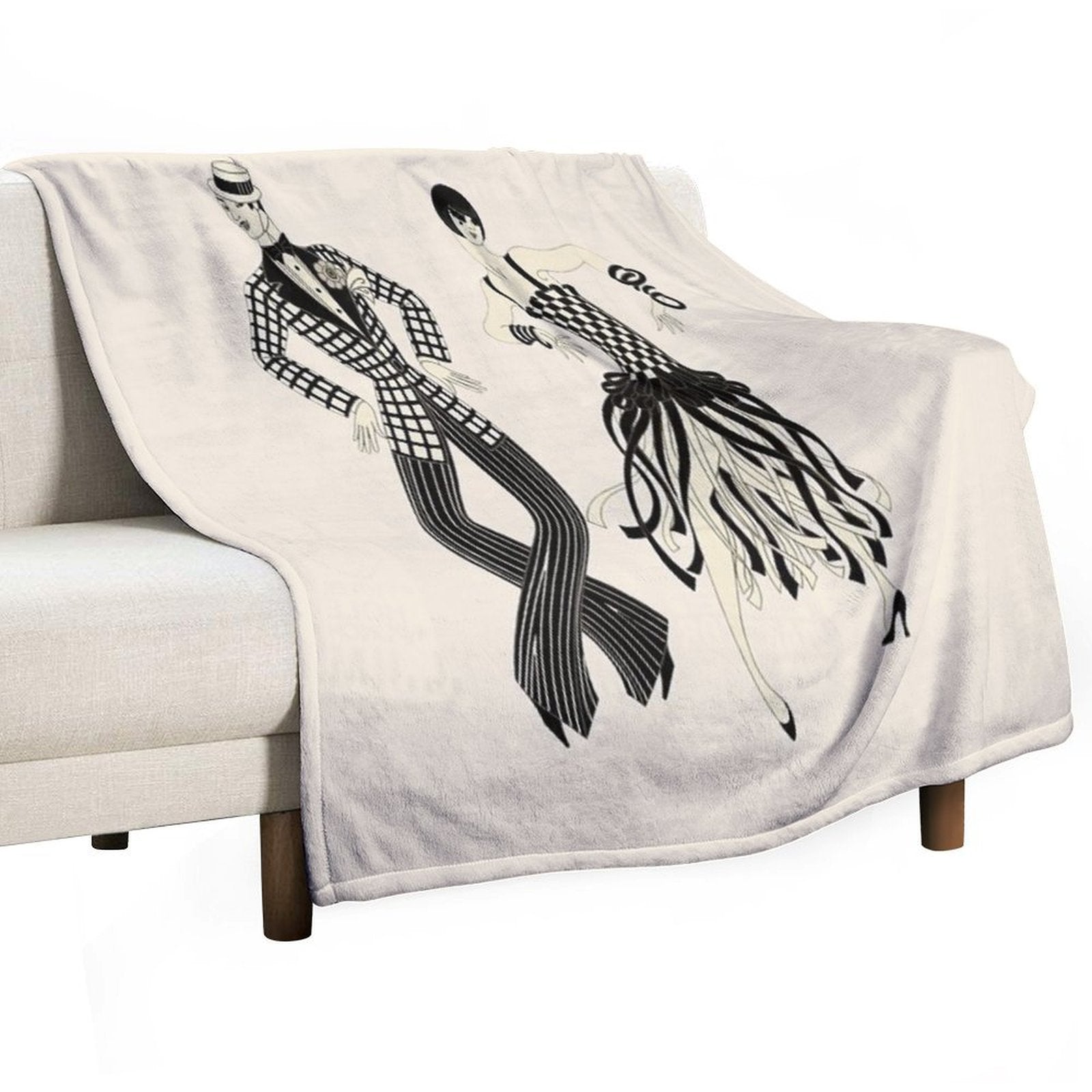 Erté - Charleston Couple All-season Throw Blanket