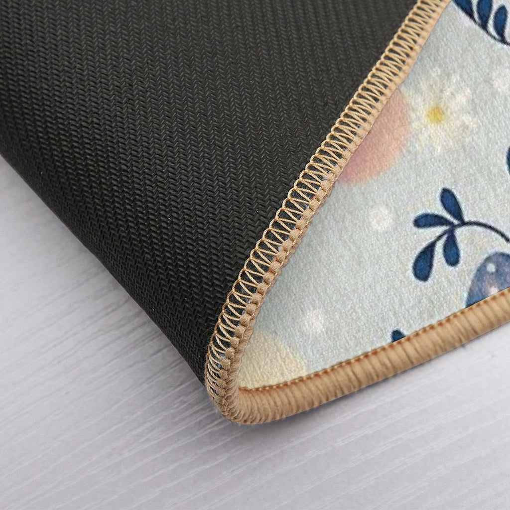 Easter Eggs And Flowers  Repositionable Bath Mat
