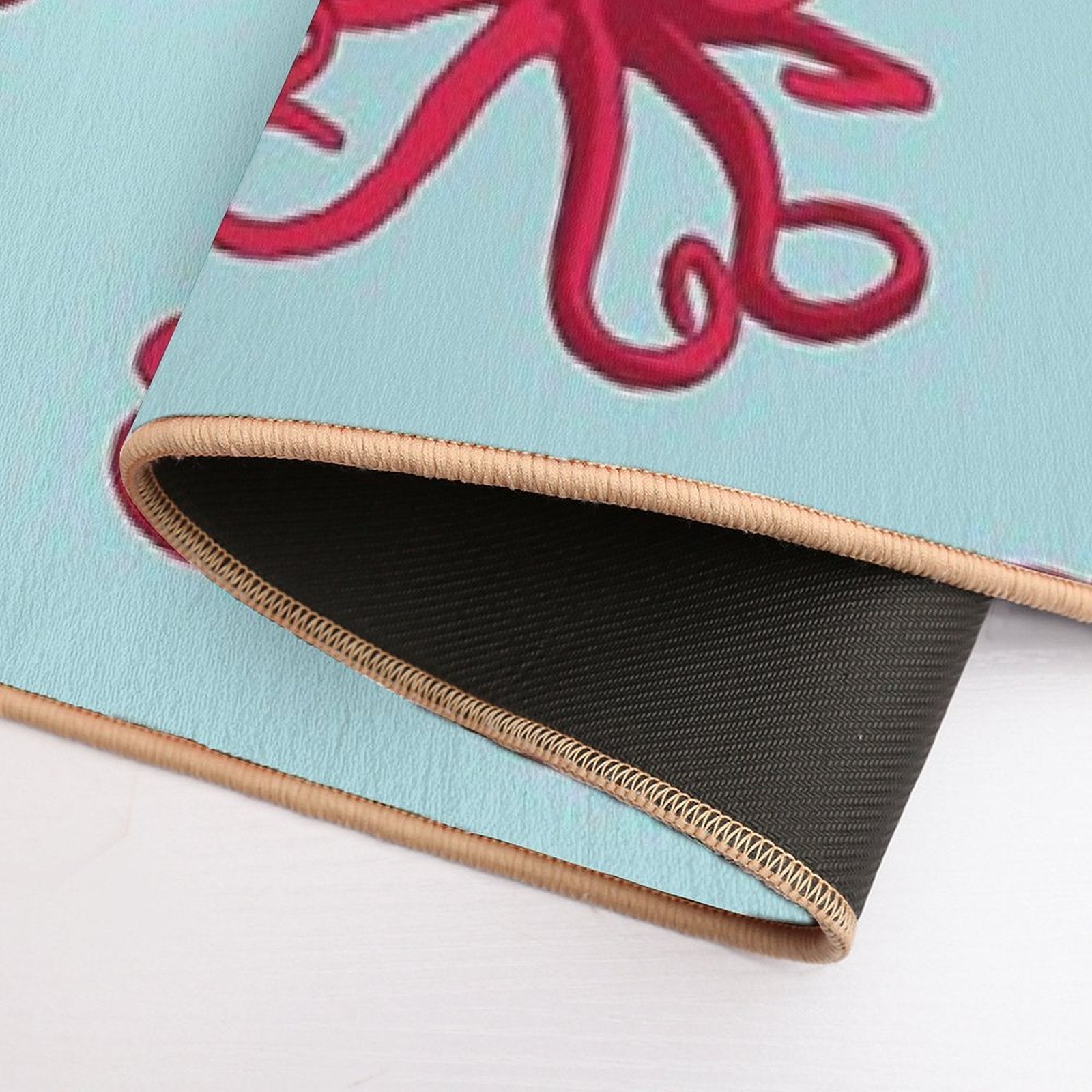 Red Octopus  Absorbent Bath Mat