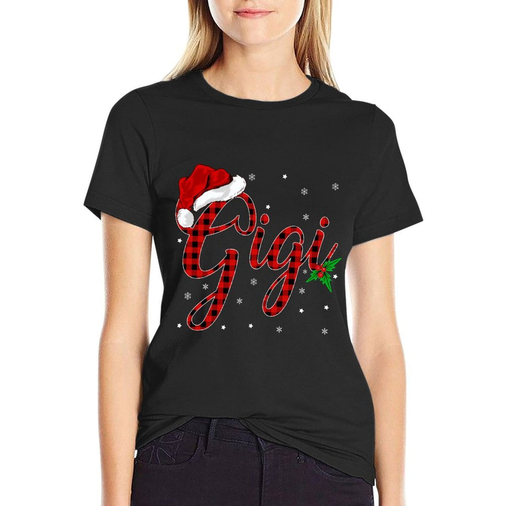 Funny Matching Family Buffalo Plaid Gigi Christmas Pajama  Eco-friendly Material T-Shirt