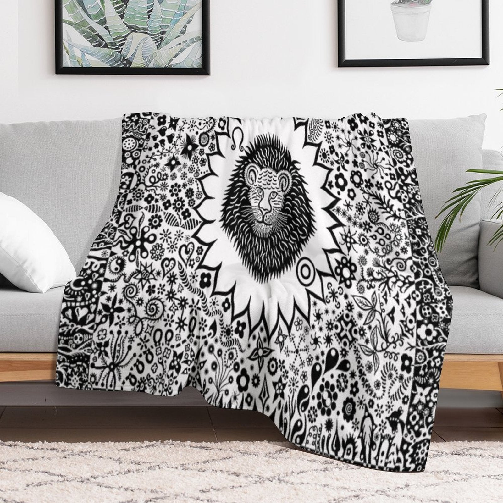 Leo The Lion Eco-conscious Throw Blanket