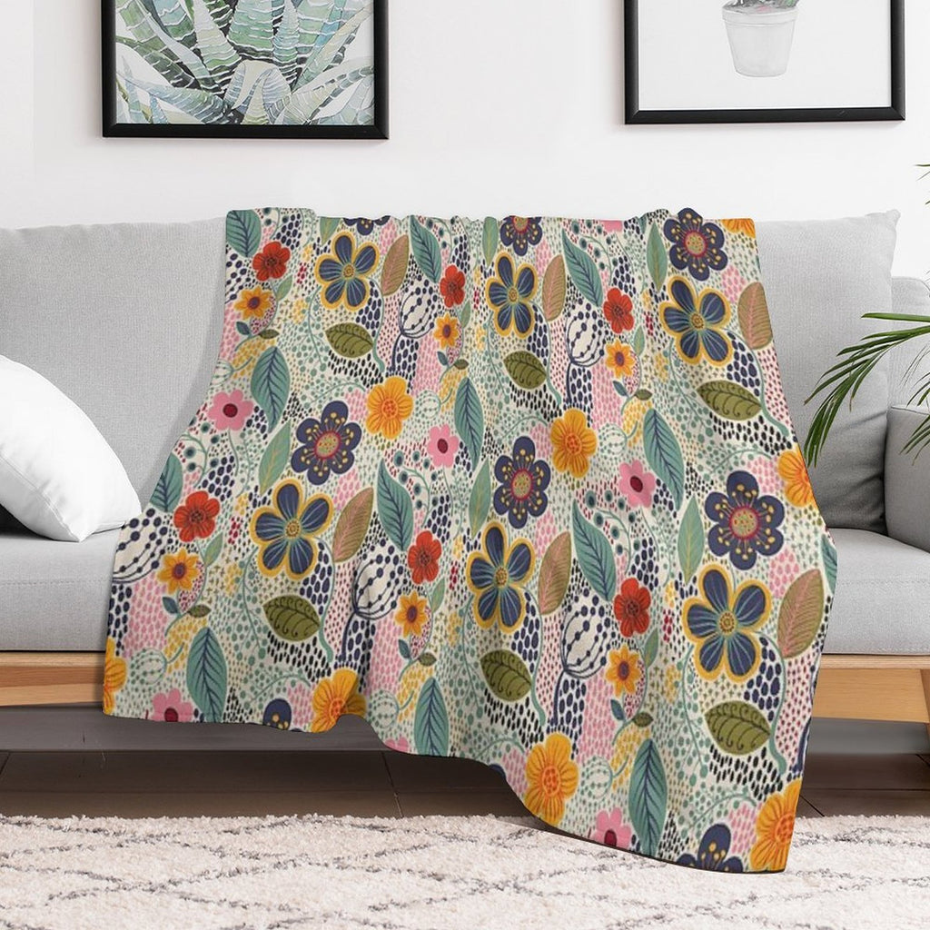Secret Garden Travel-friendly Throw Blanket