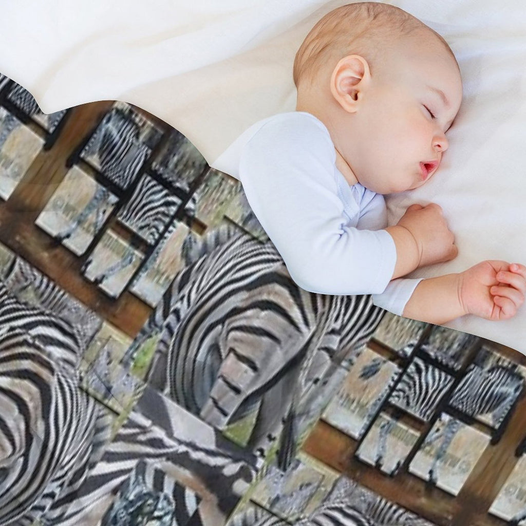 Zebra Pattern Gift-ready Throw Blanket