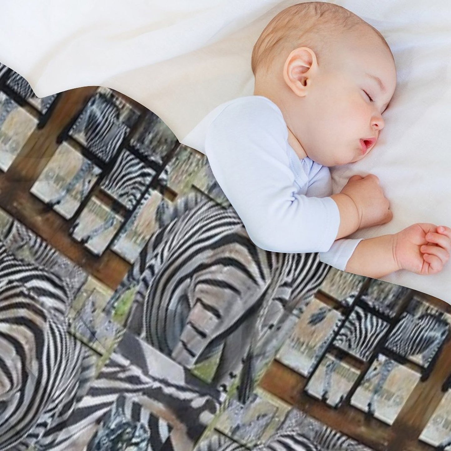 Zebra Pattern Gift-ready Throw Blanket