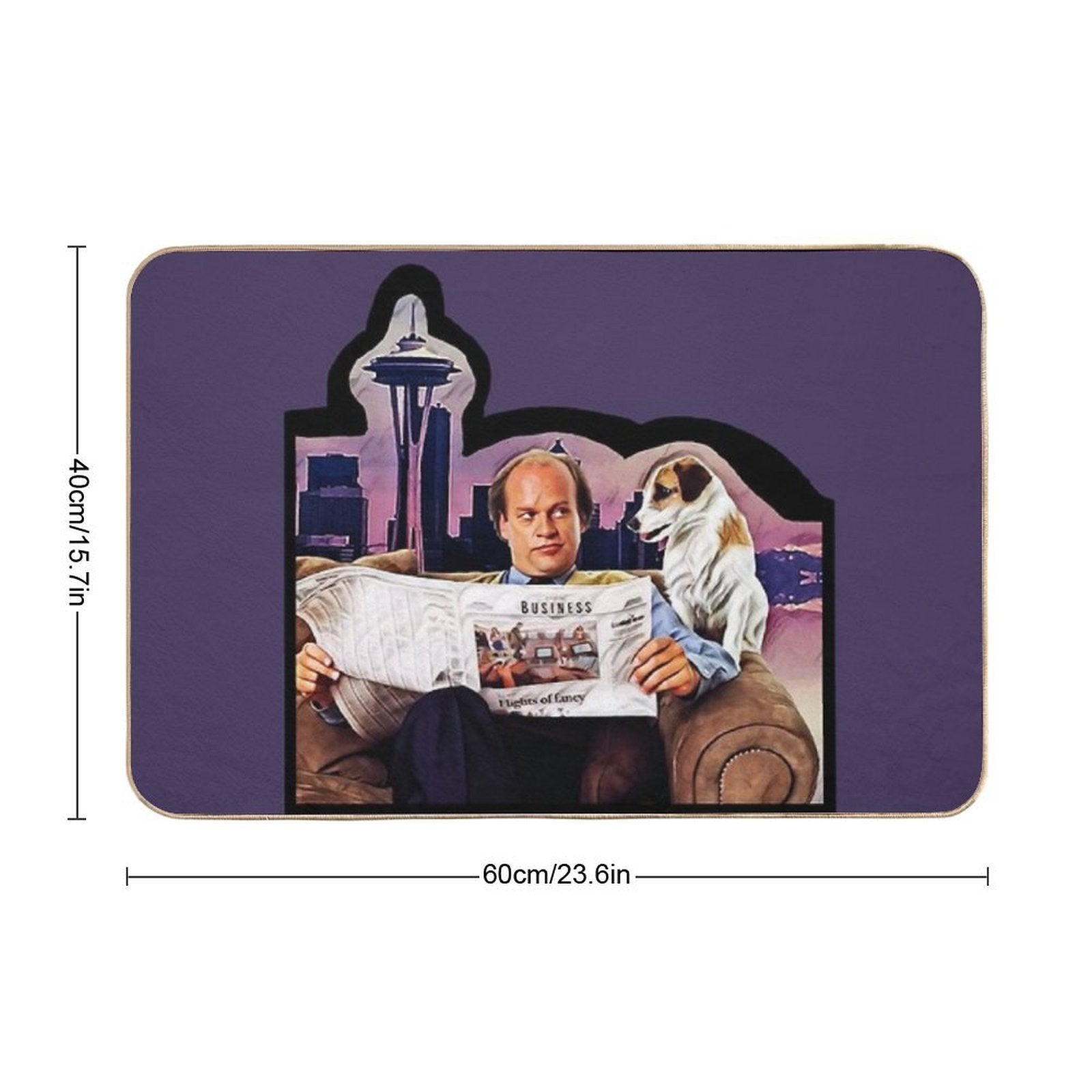 Frasier And Eddie  Long-Lasting Bath Mat